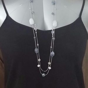 Ann Taylor Loft Double Chain Necklace